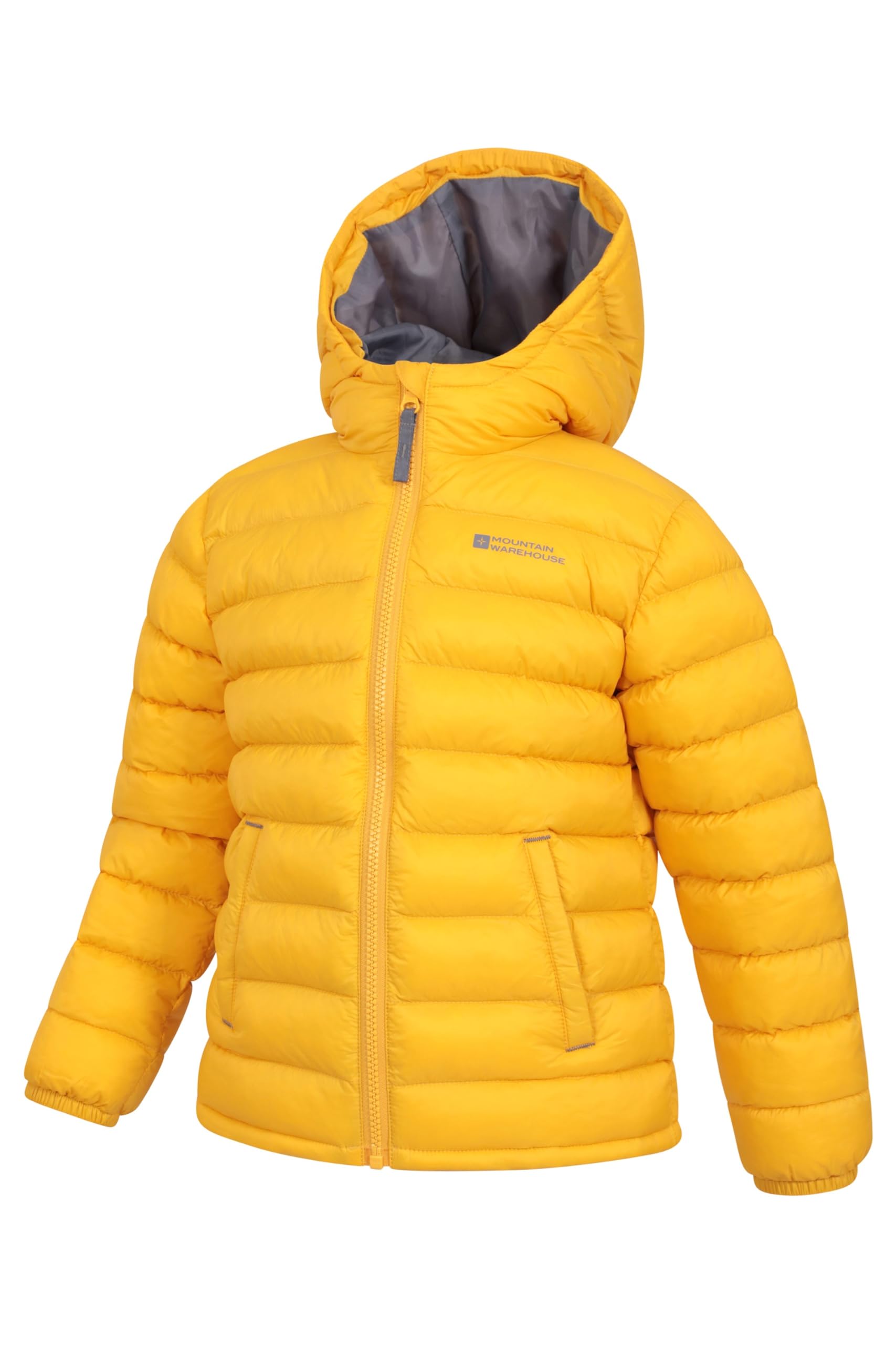 Mountain Warehouse Seasons Manteau Imperméable pour Fille Et Garçon - Doudoune Rembourrée, Légère À Capuche Enfant, Veste Matelassée - Printemps été, école, Voyage