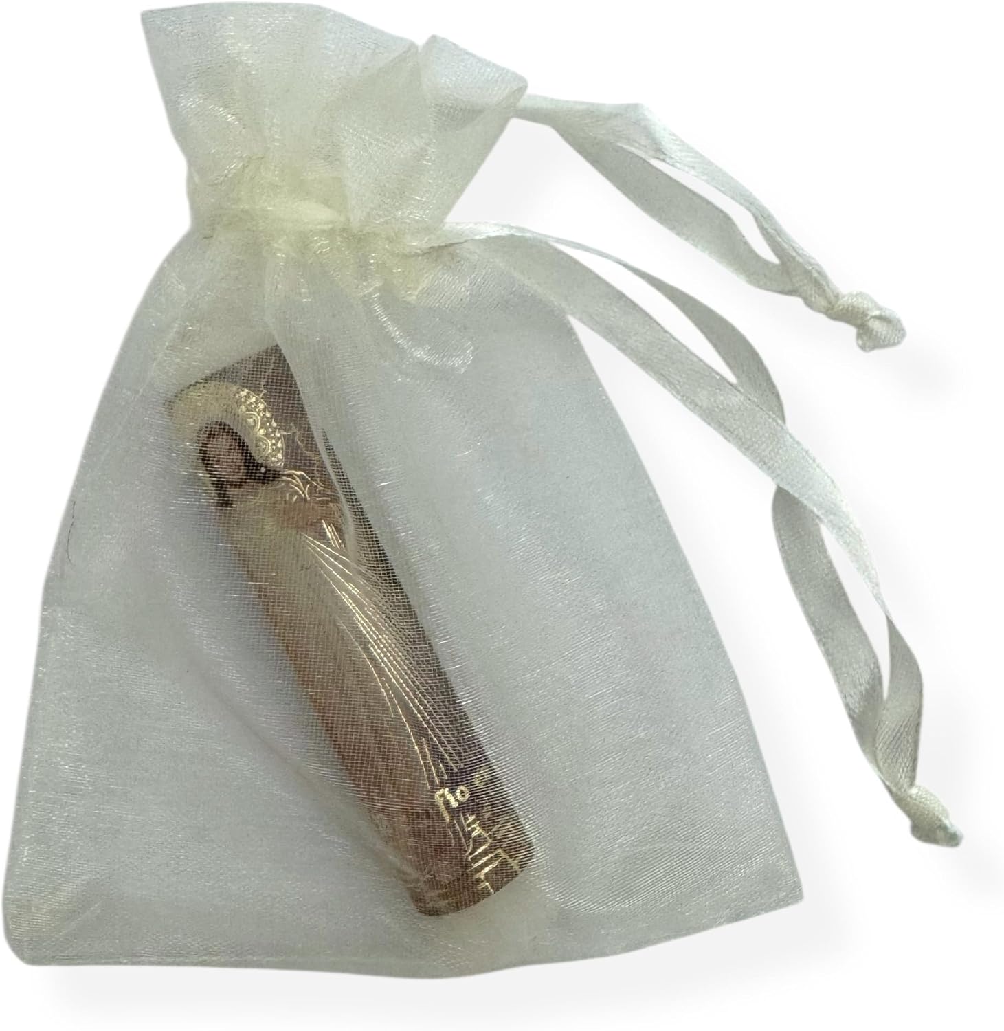 Divine Mercy 12 Pieces Mini Cirio Paschal Candles Cirio Pascual with Organza Bags Party Favors Holy Week Lent 3.25 inch x .50 inch Divina Misericordia Religious Gift