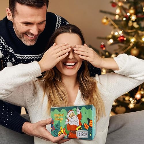 Miniatura 2 de Reloj despertador digital LCD, reloj para dormitorio, hogar, oficina, reloj digital con pantalla de temperatura, reloj despertador digital