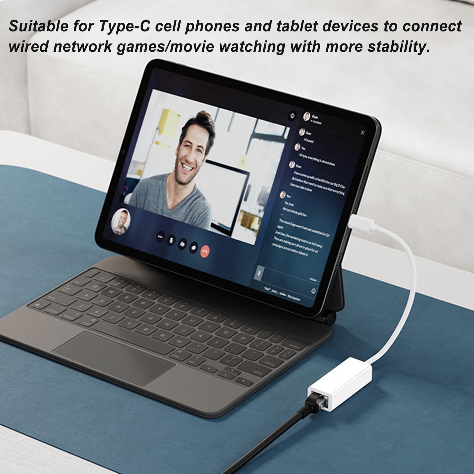 Adaptateur réseau USB C Ethernet LAN haute performance