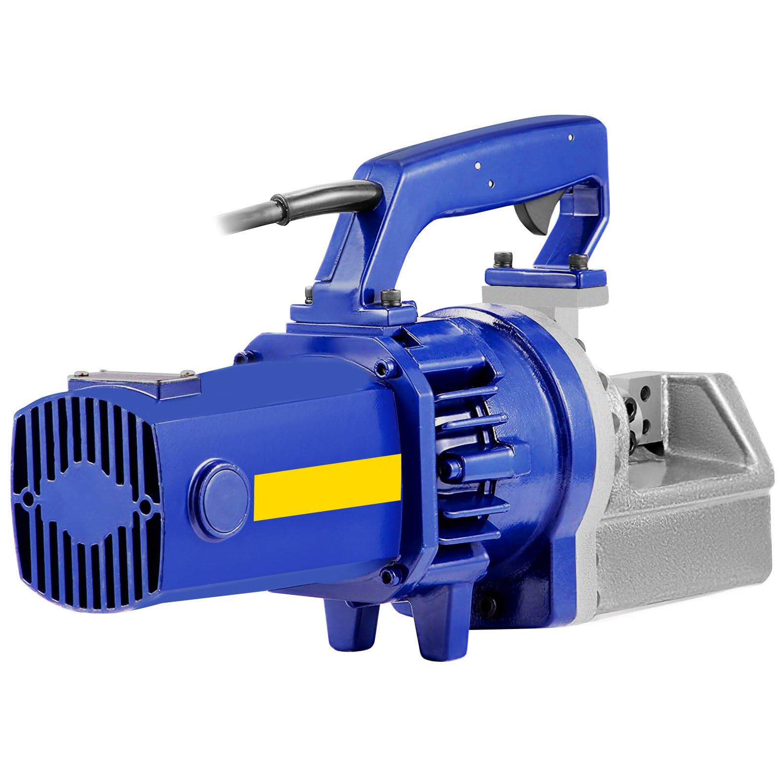 LHUITUI Portable Rebar Cutter Cutting, Portable Electric Iron Rod Cutter, Portable Hydraulic Electric Rebar, Adjustable Bolt, Blade, 1250W / 1700W, In Construction Sites, Factory Blue-1250W