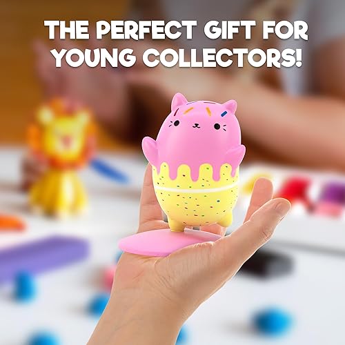 Vista 31 de Cats vs Pickles Paquete de 3 mini figuras Mini figuras para niños Figuras de animales Coleccionables de plástico para niños y adultos