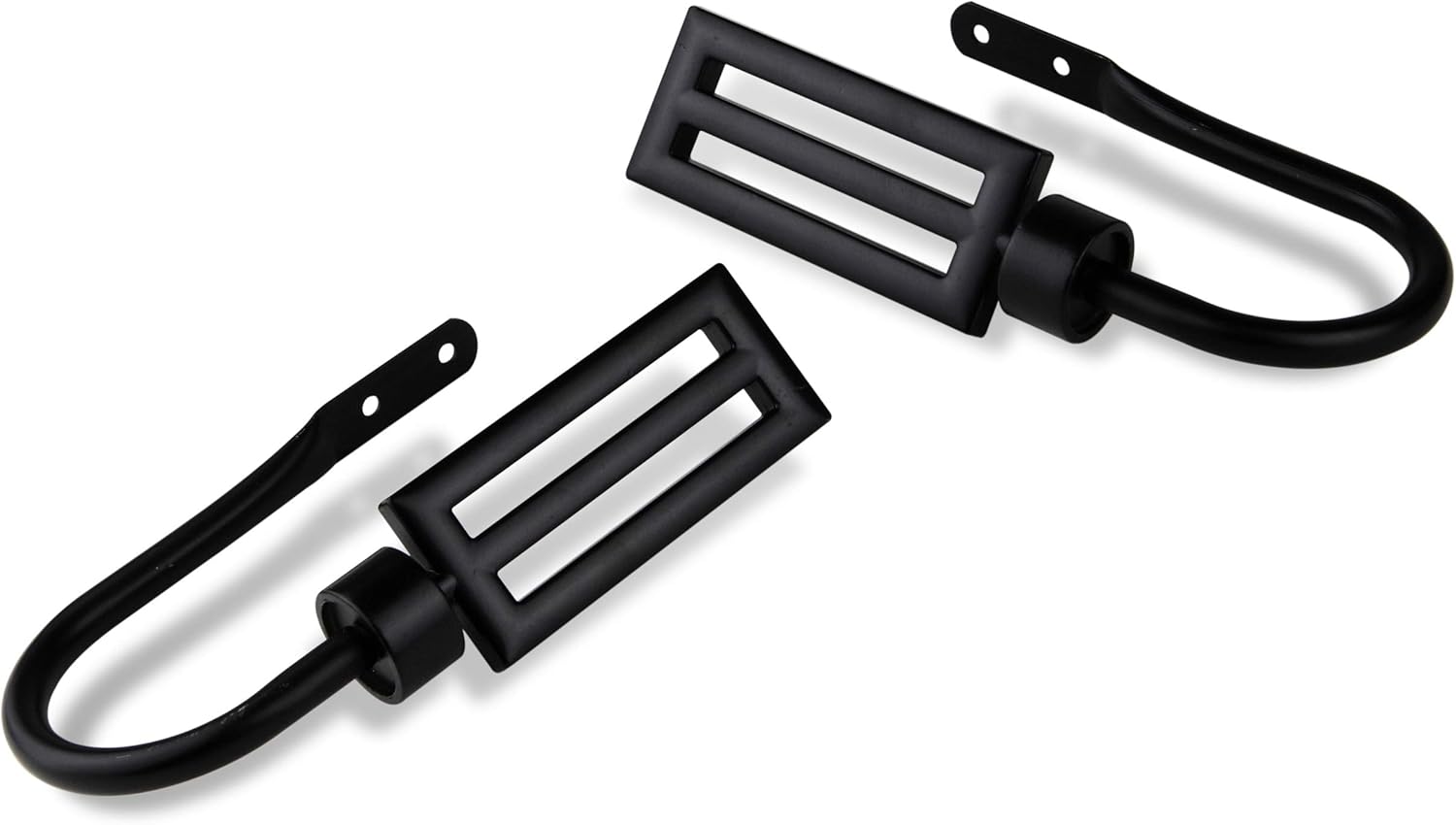 Rod Desyne Sterling Decorative Holdback, Black, 1 Pair