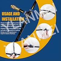 Vista 4 de 360° Curved Garden Automatic Irrigation System, Adjustable Nozzle, Water-Saving Design, Fogging Irrigation Kit, Quick Installation Drip Irrigation