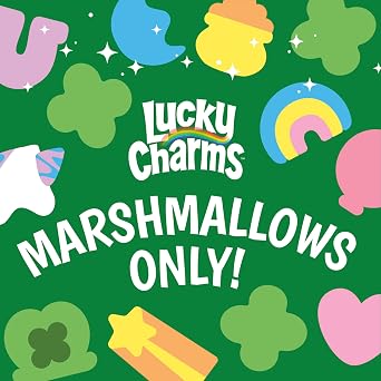 Lucky Charms Only Marshmallows Snacks and Baking Ingredient, St. Patricks Day Edition, 4 oz (Pack of 4)