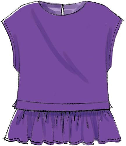 Miniatura 6 de McCall's Patterns McCall's - Camiseta sin mangas para mujer, corta, manga larga, patrones de costura, tallas 14-22, 14-16-18-20-22, blanco