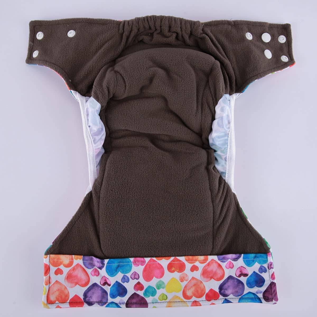 AIll in One Night AIO Cloth Diaper Nappy Sewn in Insert Reusable Washable Girls (Hummingbirds Foliage)