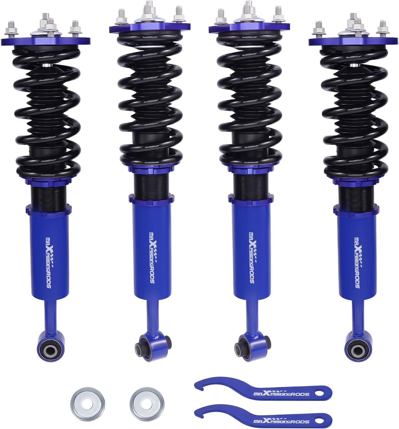 maXpeedingrods Coilovers for Lexus IS250/IS350 RWD 2006-2013, for Lexus IS F RWD 2008-2014, Height Adjustable Coilovers Suspension Kit Struts, Preset Damping Lowering Kit Blue