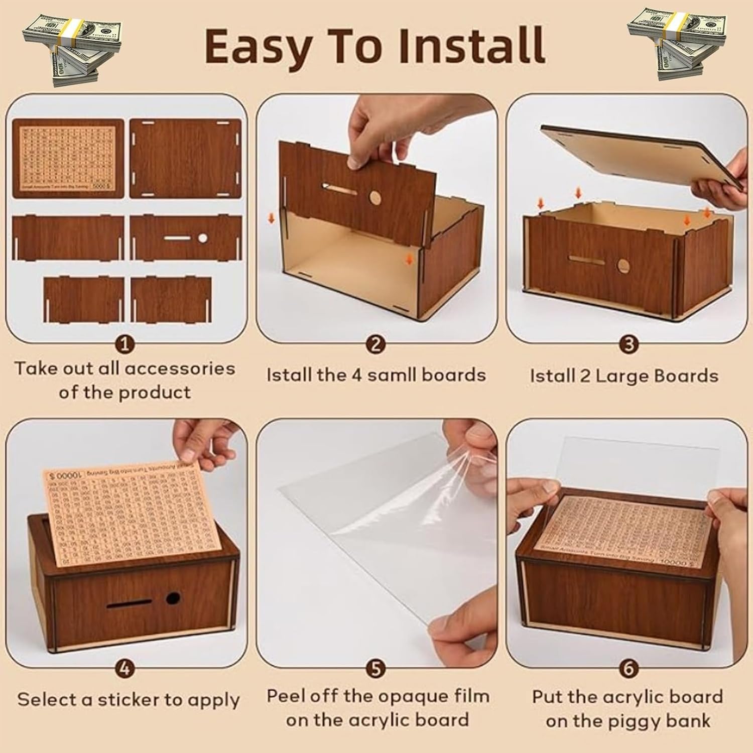 Amazon.com: Tenkaybox Money 10000, Tenkay Savings Box, Tenkaybox