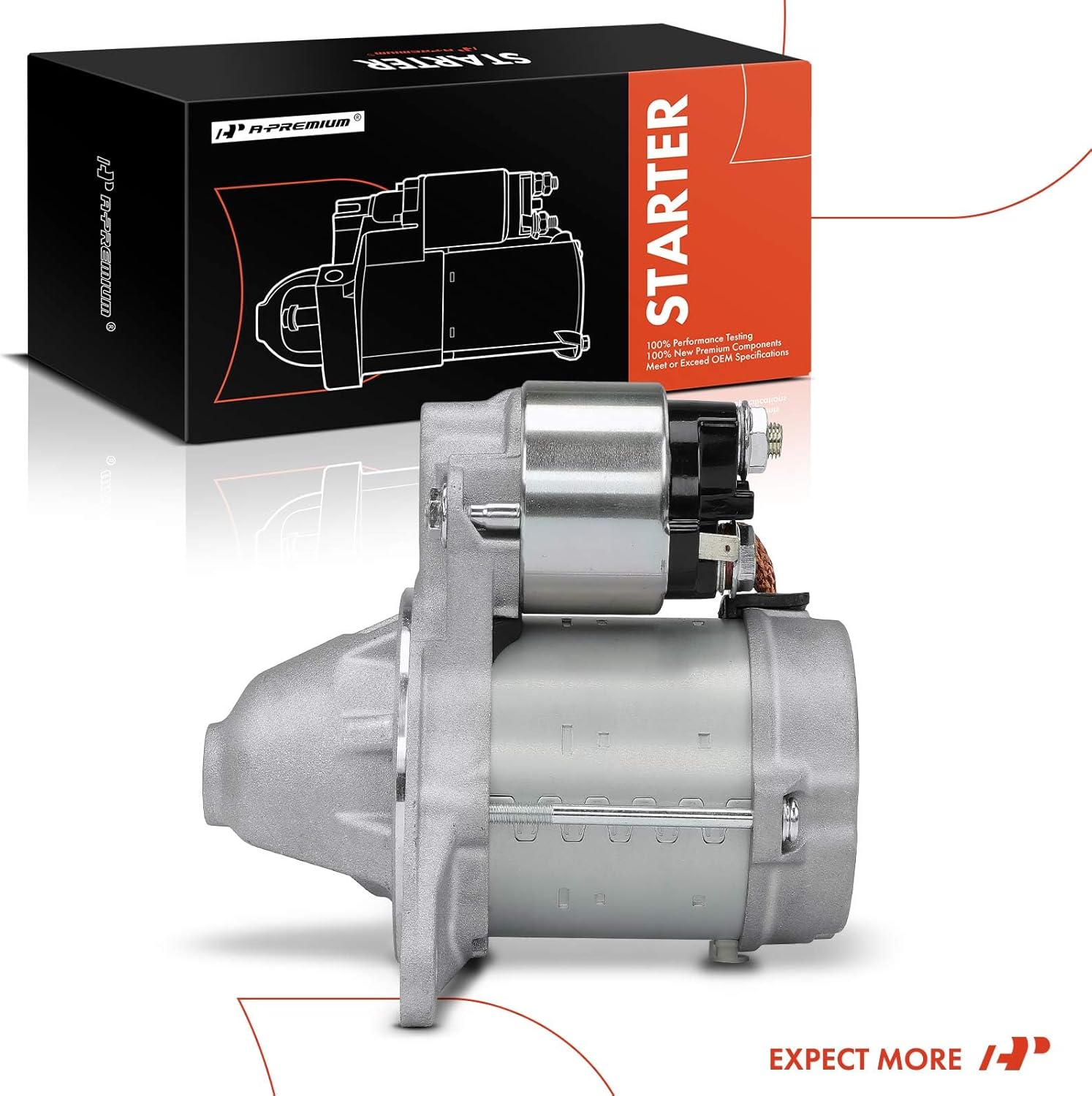 A-Premium Starter Motor Compatible with Subaru Outback, Legacy 2008 2009 2010 2011 2012, 2.5L 3.0L, 12V 1.6KW 9-Teeth Counterclockwise