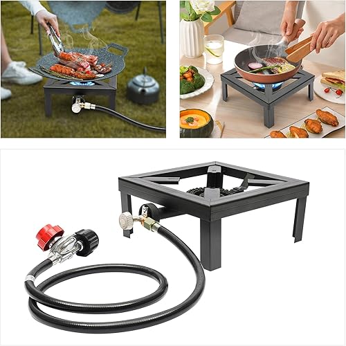 Miniatura 6 de Estufa de camping propano  Estufa de mochilero  Estufa de camping de 8000 W  Cocina de gas de un solo quemador  Construcción de hierro fundido