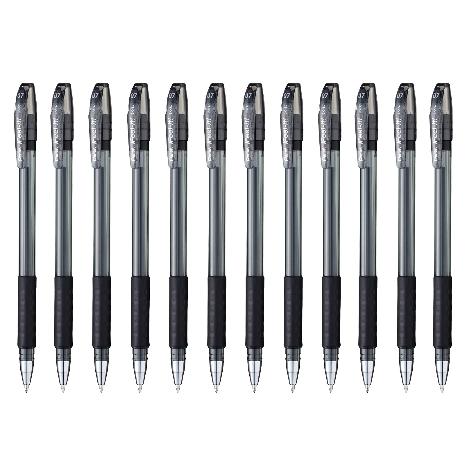 Pentel I Feel It. Ballpoint pen 0.7 mm Black Pack of 12