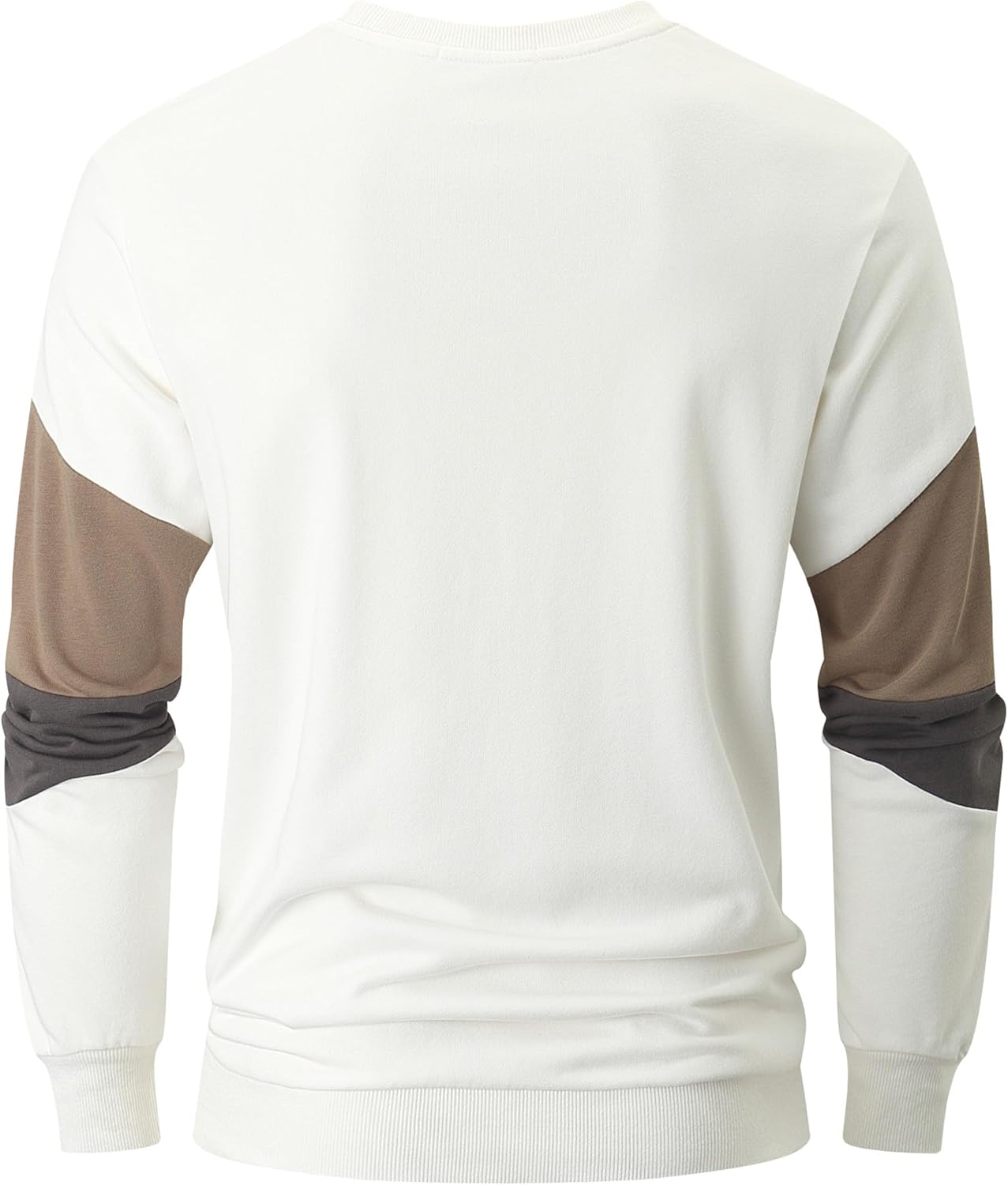 VEIISAR Men's Crewneck Sweatshirt - Basic Long Sleeve Pullover for Casual & Athletic Wear - Image 2