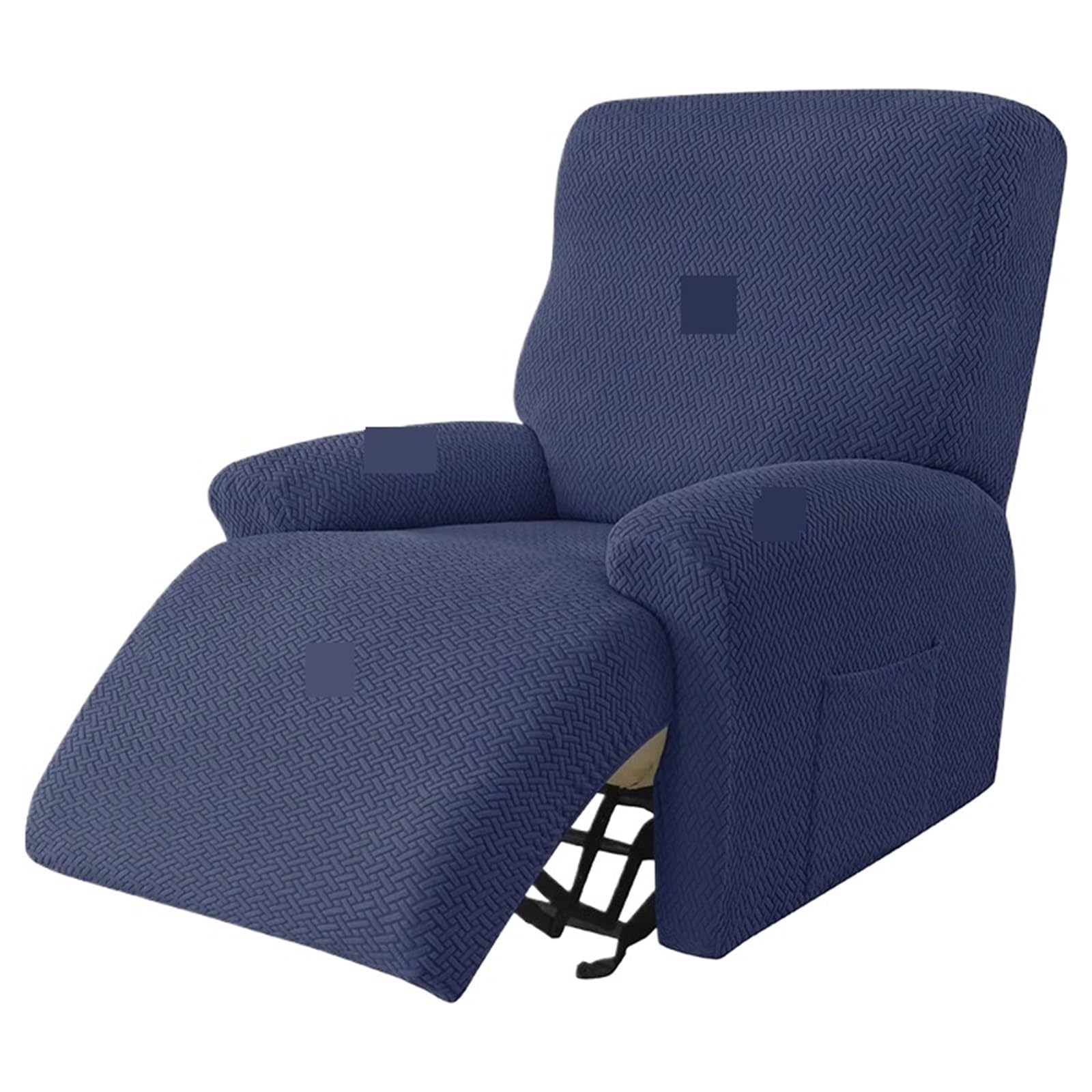 Funda para sofá reclinable con peluche y jacquard para momentos de relax en casa