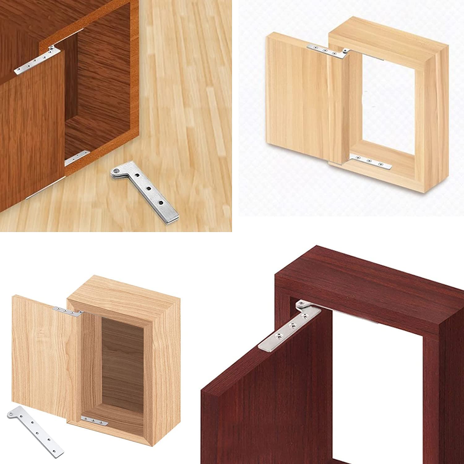 Boohao Lot De 4 Charnières Pivotantes à 360 Degrés Pour Porte D