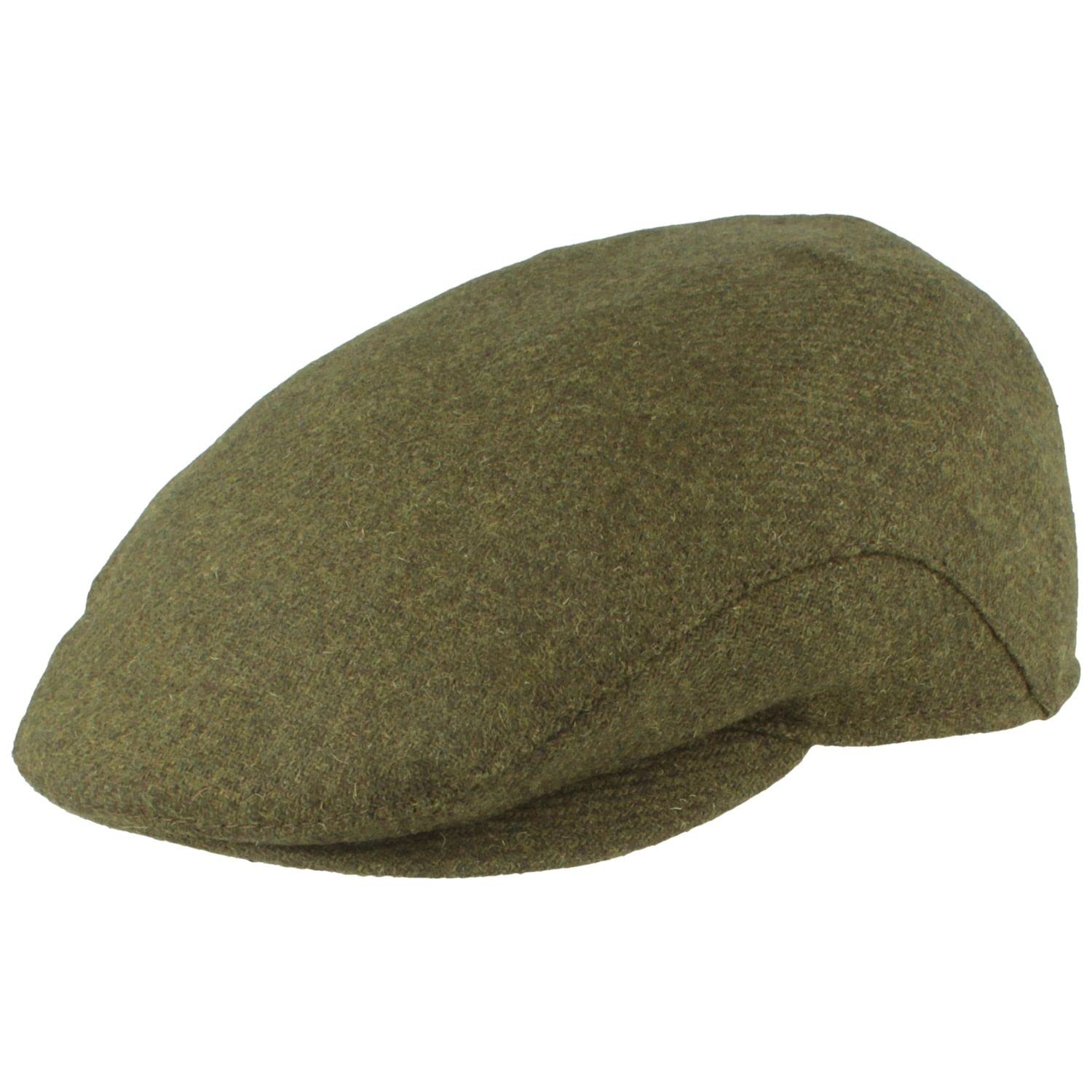 Breiter Casquette Plate d'hiver pour Homme avec Cache-Oreilles - 100% Laine - avec Protection des Oreilles Rabattable - Doux pour la Peau et Confortable