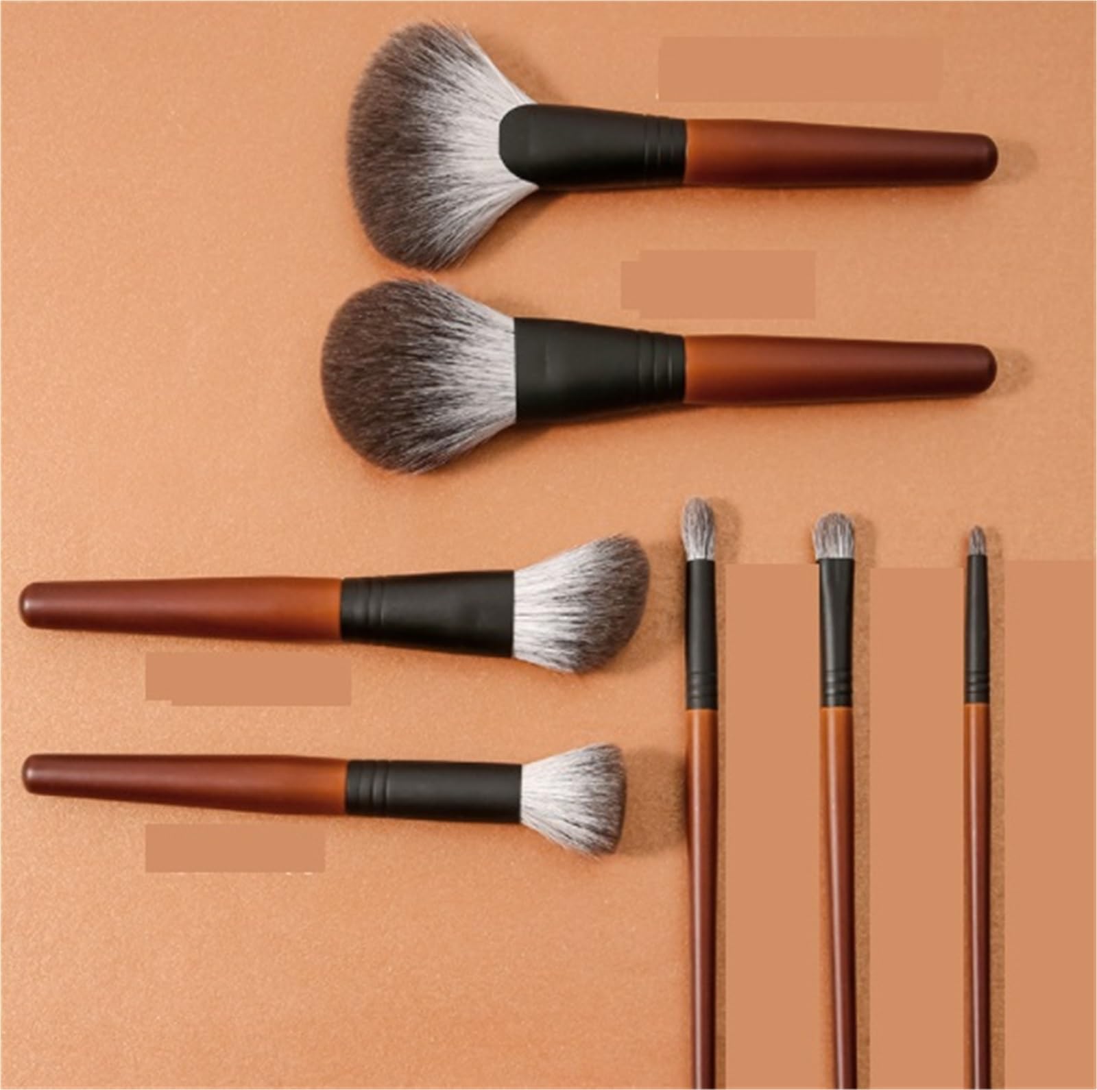 Brochas De Maquillaje Profesional Juego De 7 Pinceles Maquillaje For Rostro Y Ojos, Adecuados For Base, Sombra, Etc Suaves Pinceles