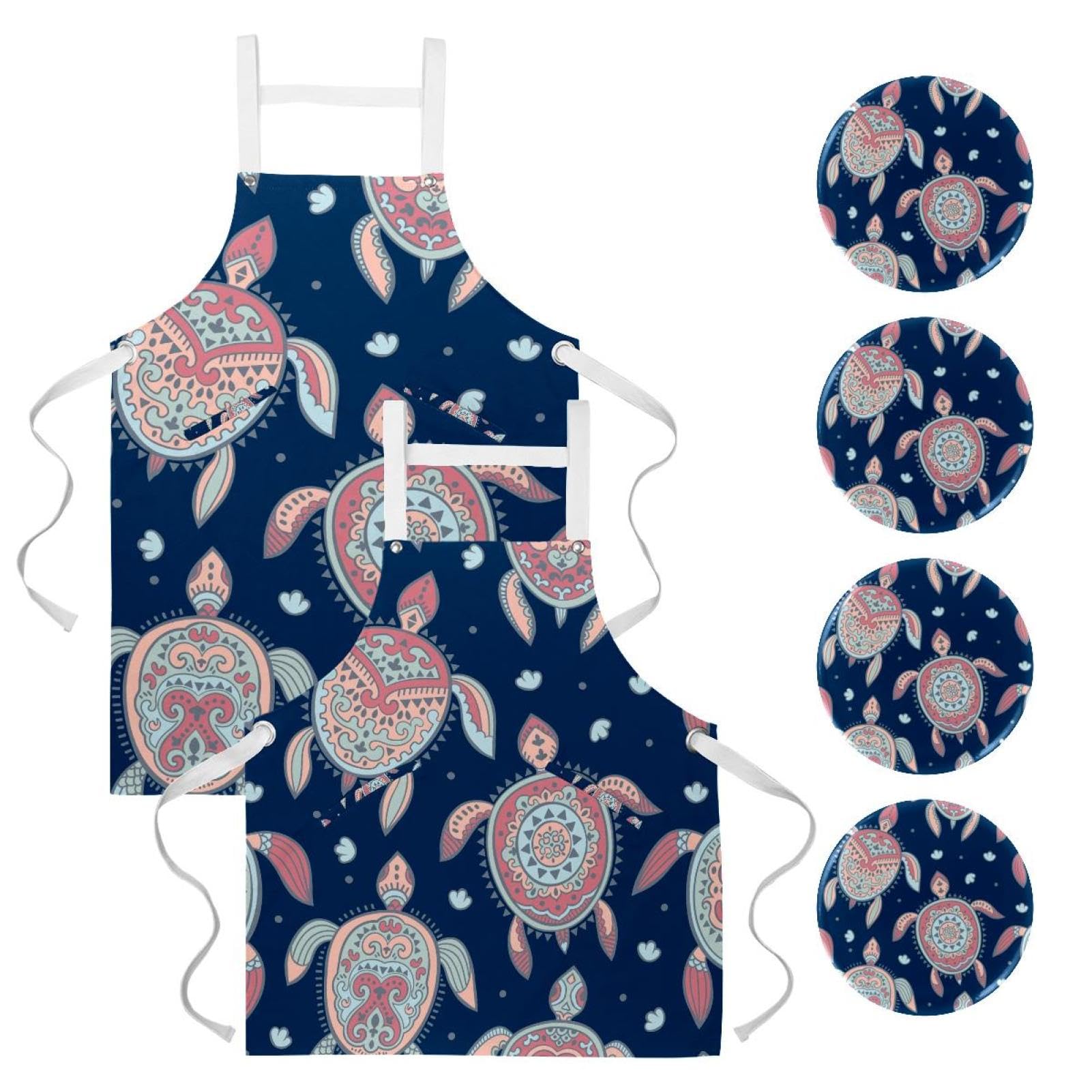 Tablier de serveuse pour restaurant et nettoyage lot de 2 pièces - 7