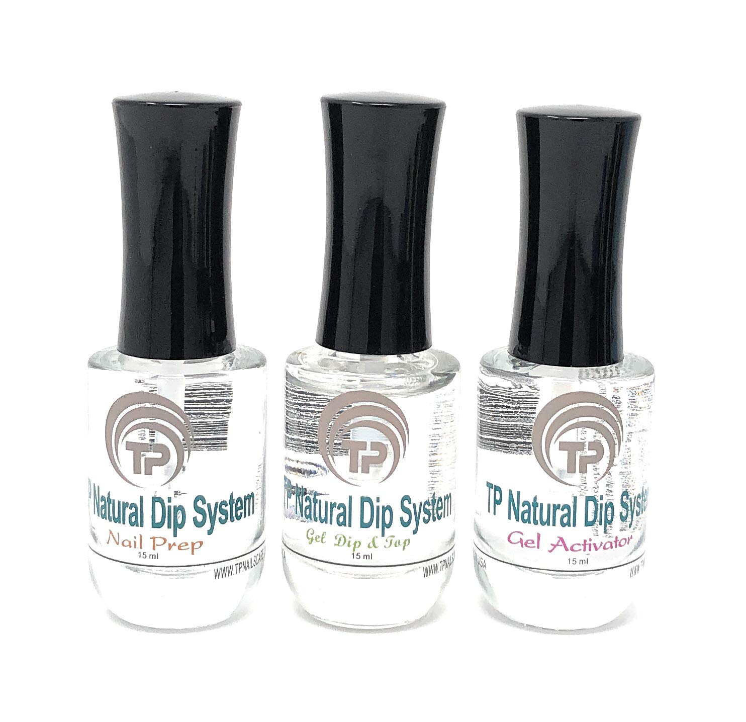 TP Nail Dipping Powder Kit #22. Complete system with 4 dip powder colors 1 oz. per jar plus TP gel dip liquids.