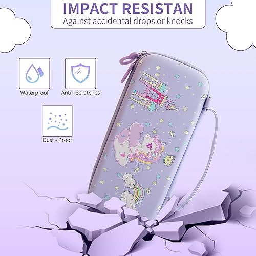 Miniatura 3 de Carrying Case for Nintendo Switch OLED Model, Portable Switch Travel Case Storage with 10 Games Card Cartridges, Hard Protective Shell Accessories