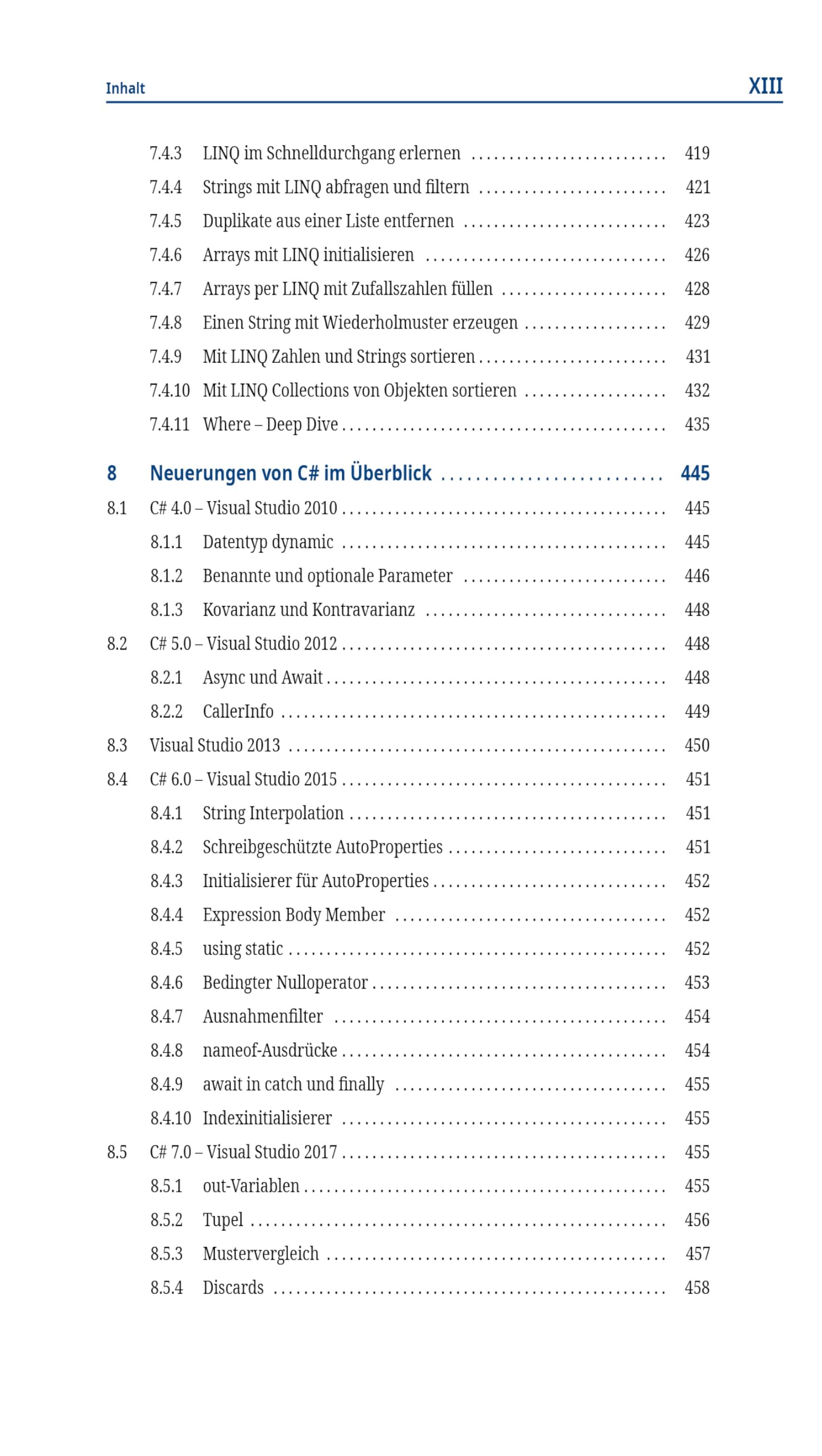 C# und .NET 10 – Grundlagen, Profiwissen und Rezepte