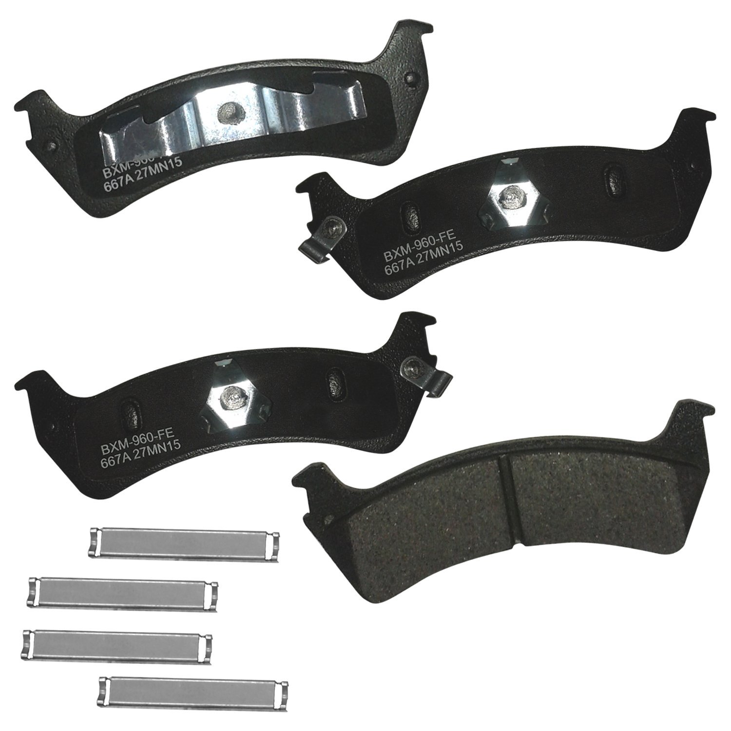 Bendix Premium SBM667A Semi-Metallic Rear Brake Pads for Ford Explorer Sport Trac 2005-2004
