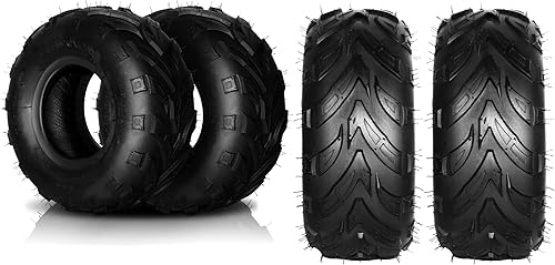 SUNROAD 4pcs 14570-6 ATV Go Kart Neumáticos 145-70-6 Neumático sin cámara 4PR clasificado direccional