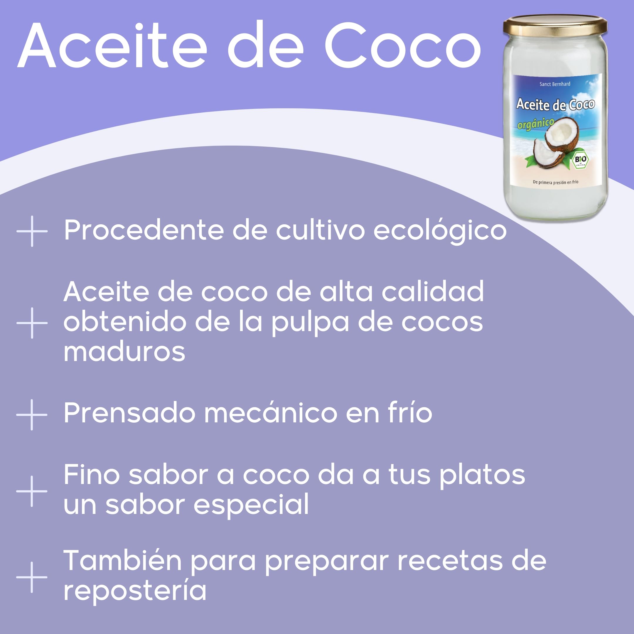 Aceite de Coco organico - Virgen extra - 1000ml