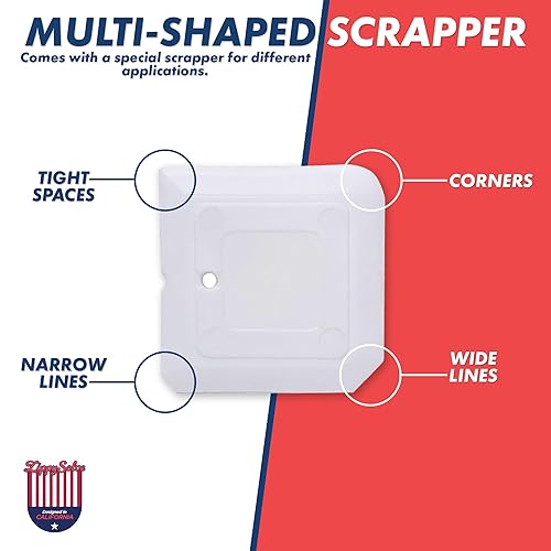 Miniatura 8 de ZippySolve Lechada de azulejos, kit de reparación, línea de juntas de azulejos para restauración y renovación, tubo de compresión de pintura de