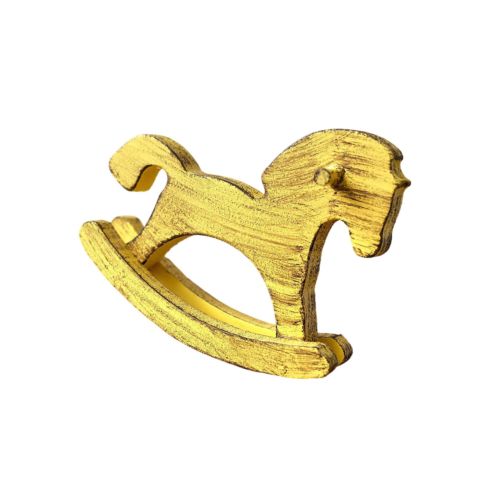 Hredyqw Wooden Rocking Horse Desktop Decoration Rocking Horse Figurine For Home Offices And Giving