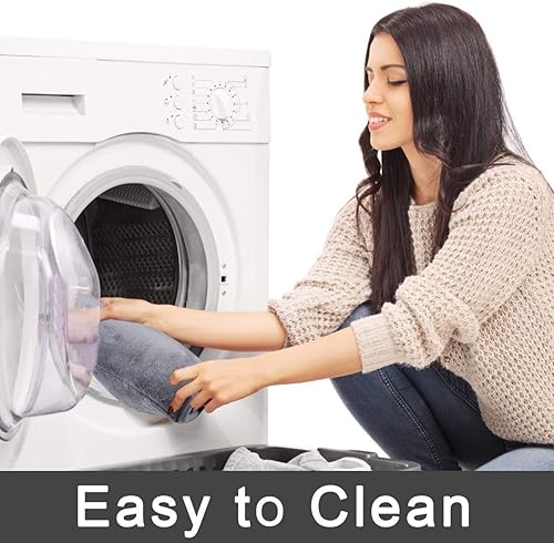 Vista 7 de Yimobra Tapete de baño de espuma viscoelástica, tamaño grande, 31.5 x 19.8 pulgadas + forma de U de 24 x 20 pulgadas, suave y cómodo, súper