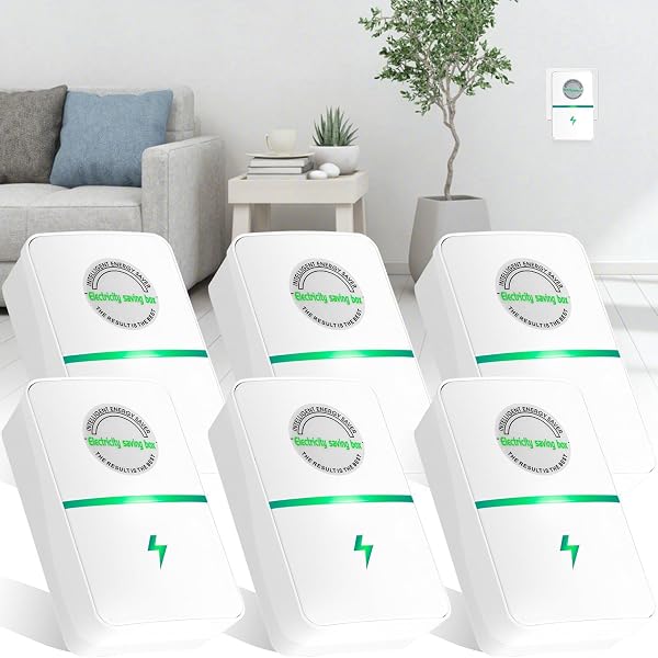 Stopwatt SmartPlug Device, Stop Watt Device Plug-in for Home & Office US Plug 90V-250V 30KW 6Pack - 1