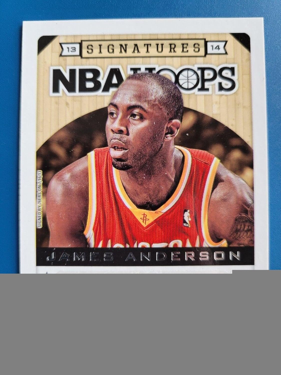 James Anderson 2013-14 NBA HOOPS SIGNATURES #10 PHILADELPHIA 76ERS! - Football Cards