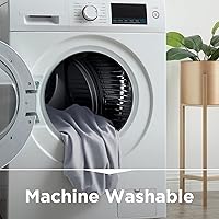 Vista 142 de Empyrean Charcoal Grey Extra Deep Pocket Fitted Sheet Full Size, Hotel Luxury Deep Pocket Full Size Fitted Sheet Only Easily Fits 18 to 24 Inch