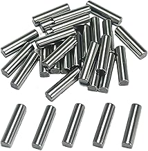 30PCS 1/8 x 1/2 Dowel Pins,1/8 inch x 1/2 inch Metal Dowel pins,Shelf Pegs,Support Shelves,Bearings Alloy Steel Wood Bunk Bed pegs