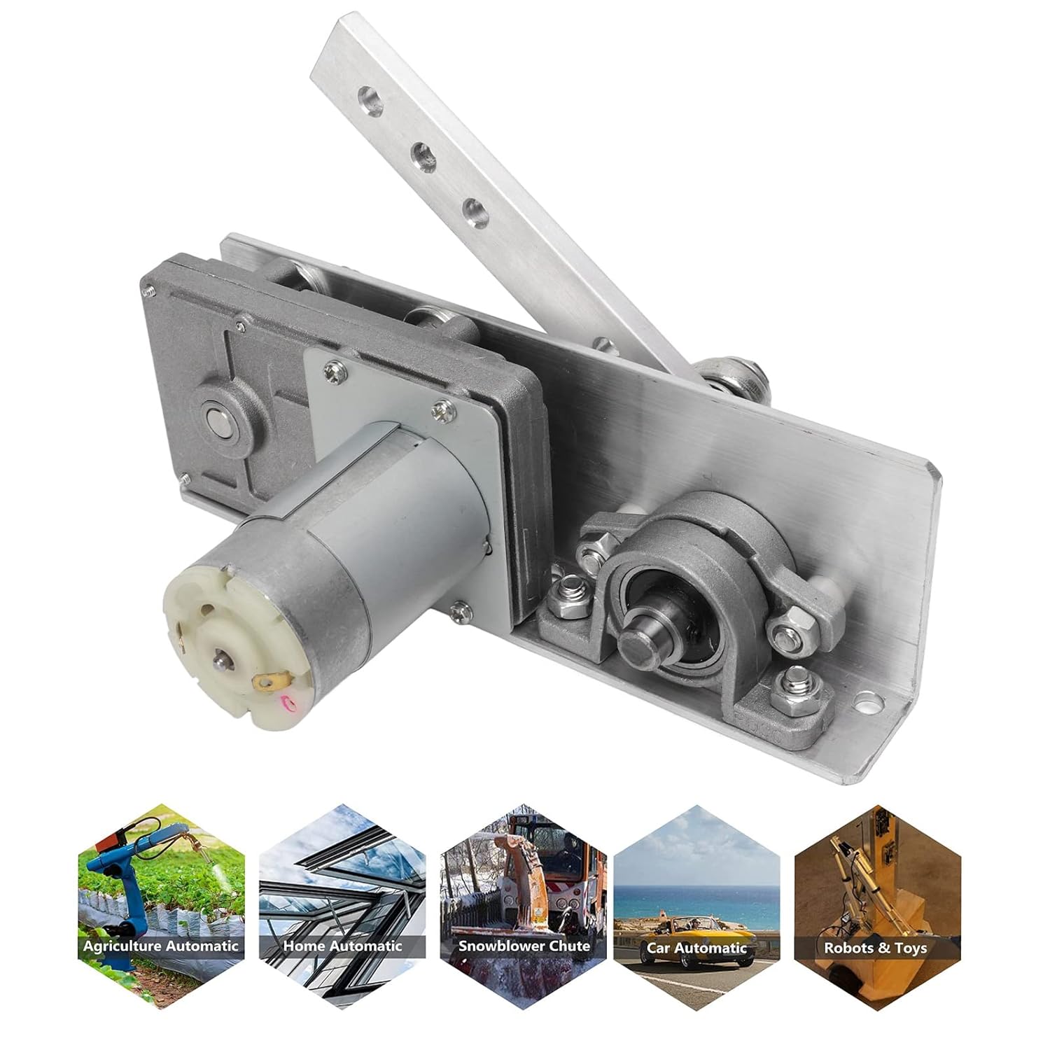 DC 24V Linear Motion Actuator DC 24V Cycling Reciprocating Motor Speed 10 to 130 Stroke Linear Motion Products US Plug 100 to 240V (45 Times Per Minute)