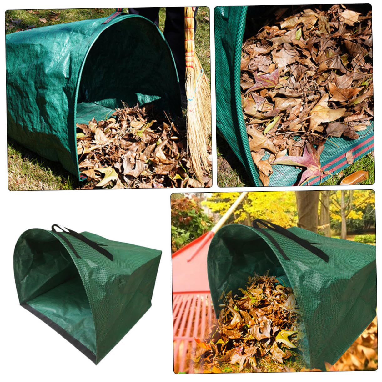 Laubbeutel Herbst Party Großer Pp Gartensack mit Griffen Grün