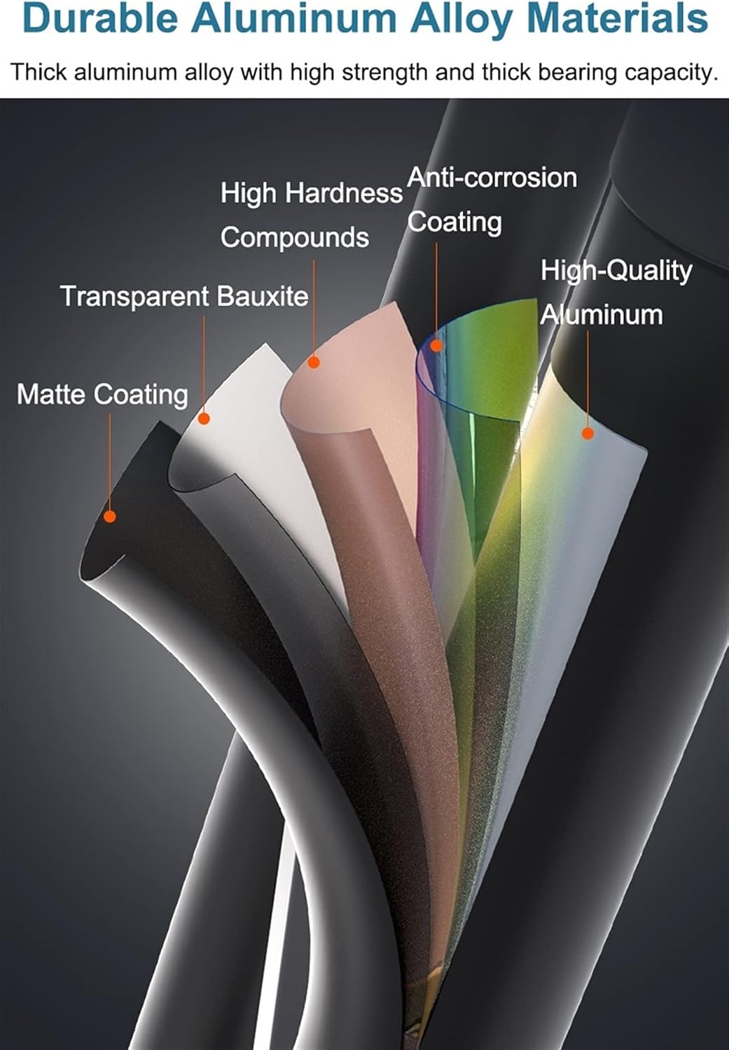 Telescopic Ladder Telescopic Ladders Multi-Purpose Extendable Ladder Telescopic Ladder Telescoping Ladder for 6m/5m/4m/3m RV/Rooftop/Attic, Aluminum Black Extension Telescopic Ladders with D