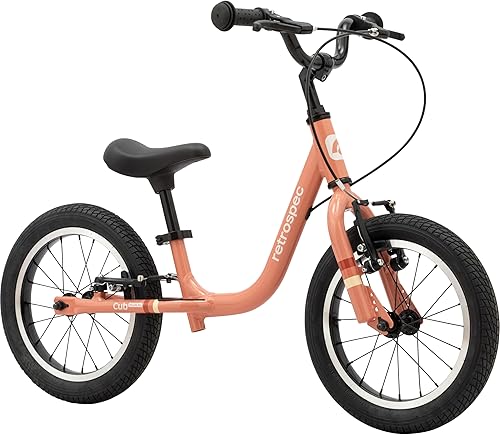 Retrospec Cub Plus XL Kids Balance Bike - 14in Outdoor Toddler Bike with Adjustable Height 15-21in - Lightweight Aluminum Frame & Hand Brakes for