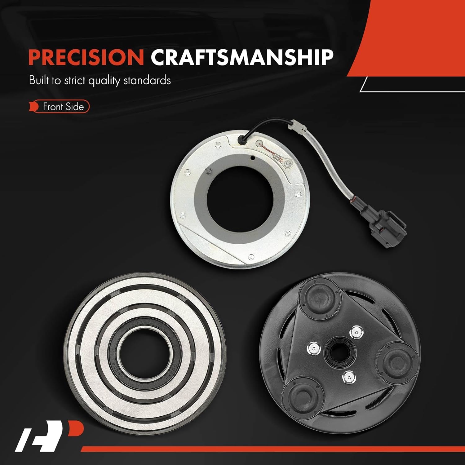 A-Premium A/C Compressor Clutch Kit Compatible with Nissan Frontier 2005-2015, 2.5L 4.0L, Xterra 2005-2014, 4.0L & Suzuki Equator 2009-2012, 4.0L