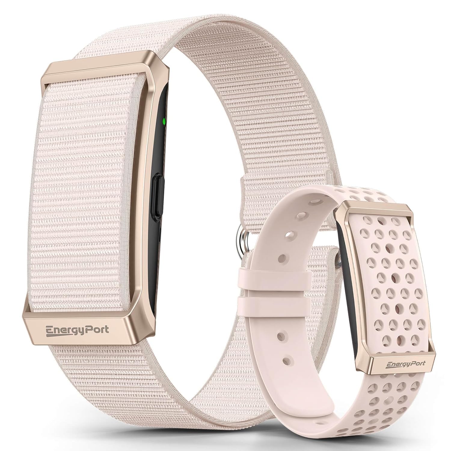 EnergyPort Smart Bracelet with Blood Oxygen Blood Pressure Monitor 60-Day Battery Health Fitness Tracker with 2 Bands Lifetime