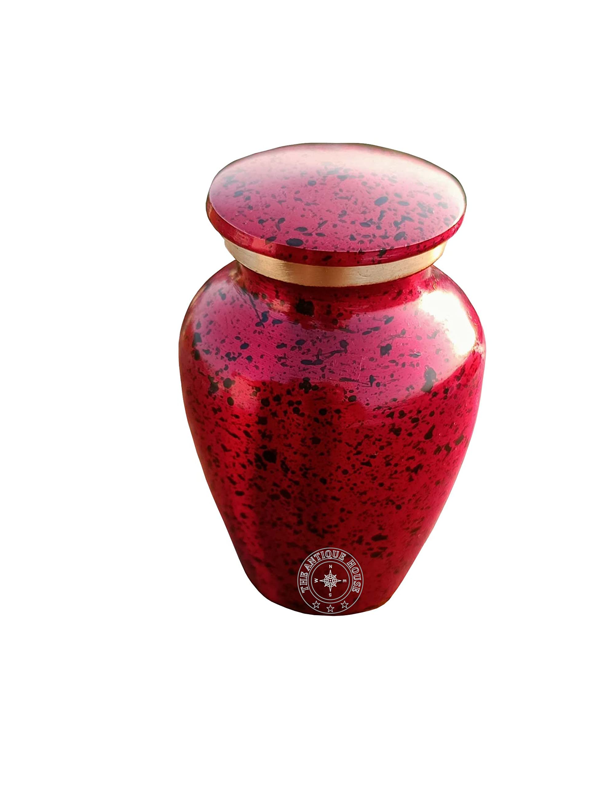 Celebration of Life - Mini urna roja de recuerdo de cremación para cenizas humanas, hermosa y atemporal, encuentra comodidad cada vez que miras esta urna, con caja roja