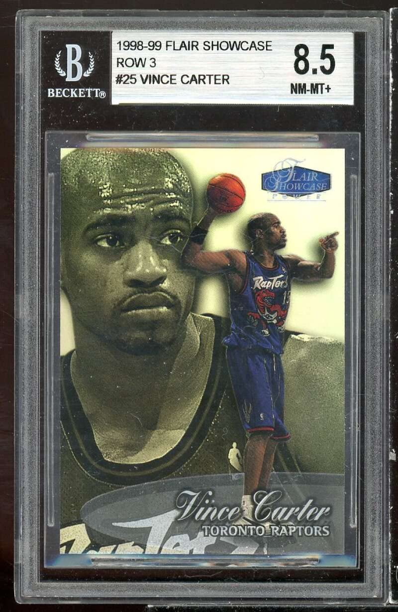Amazon.com: Vince Carter Rookie 1998-99 Flair Showcase Row 3#25 