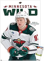 Vista 9 de Trends International NHL Minnesota Wild - Póster de pared Kirill Kaprizov Feature Series 23, 22.4 pulgadas de largo x 14.7 W, versión premium sin