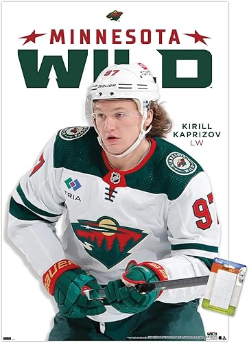 Trends International NHL Minnesota Wild - Póster de pared de la serie 23 de Kirill Kaprizov
