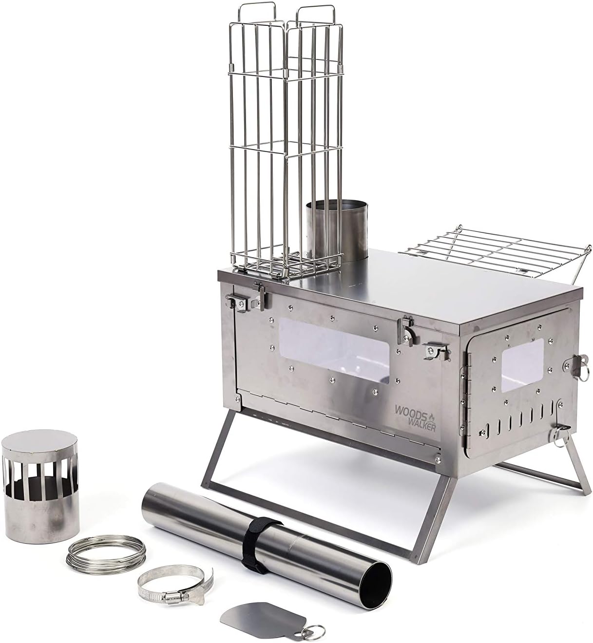 Poêle à Bois Pliable - Réchaud De Camping - Léger - Inox - Neuf