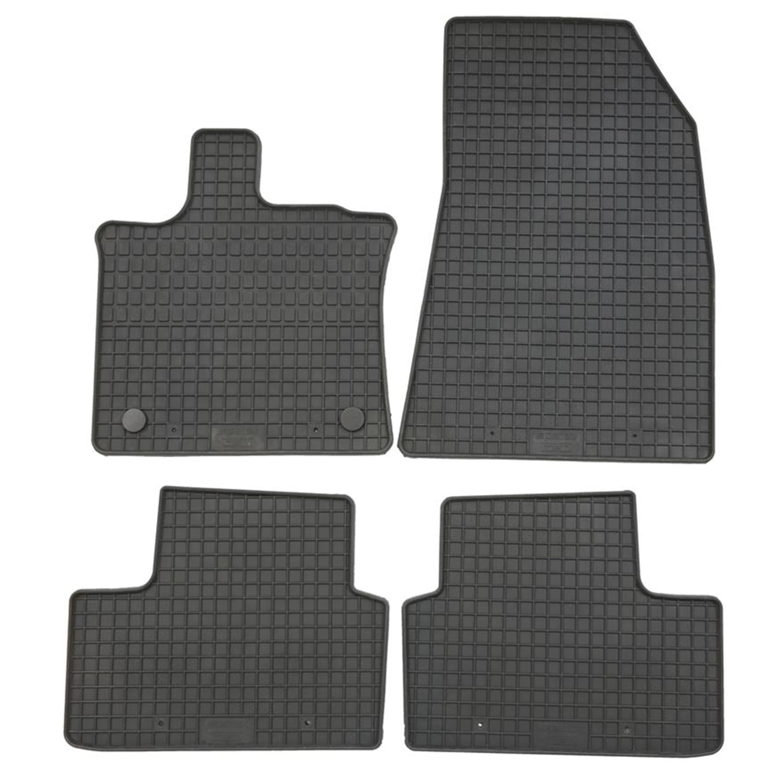 PETEX Fit Rubber Mat for Mitsubishi ASX from 03/2023, 4-Piece Set, Car Floor Mat, Black, Robust, Weatherproof