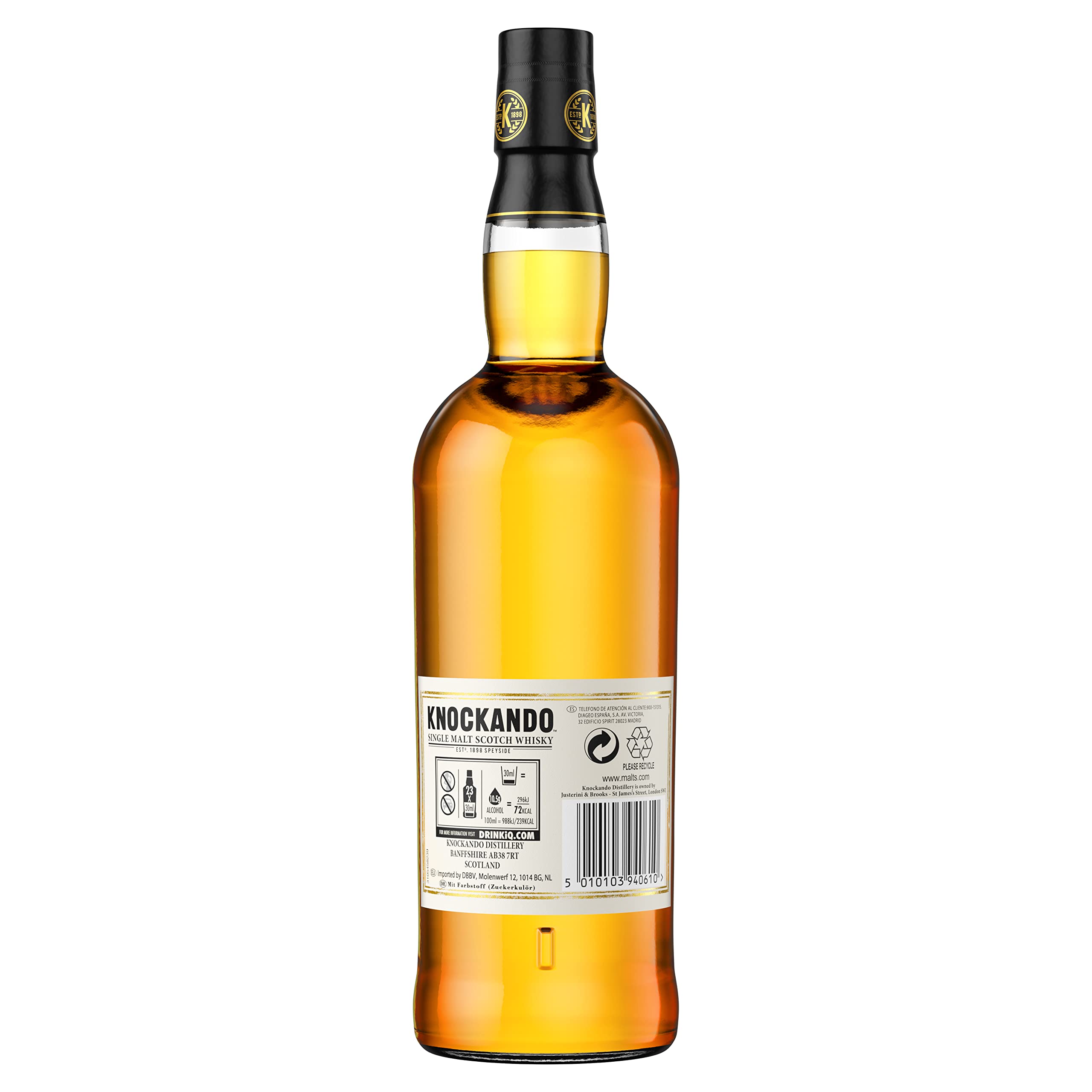 Knockando 12 Ans, Whisky Écossais Single Malt, 70cl Sous Étui (Lot de 2)