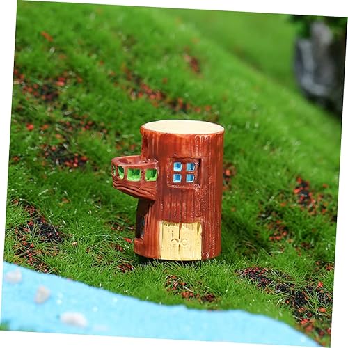 Miniatura 8 de MERRYHAPY 9 piezas de micro paisaje de la casa mini decoración del hogar mini casa miniatura resina decoración de casa para Salas de casa de hada