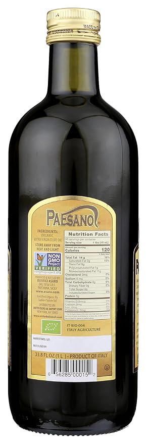 Paesanol Aceite de Oliva Extra Virgen Orgánico 33.8 fl oz miniatura 2